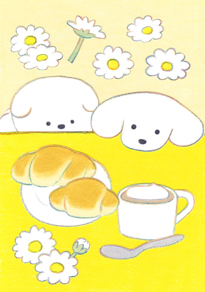 XMAS 2025】イラストレーター てらおかなつみ 犬の絵 原画展